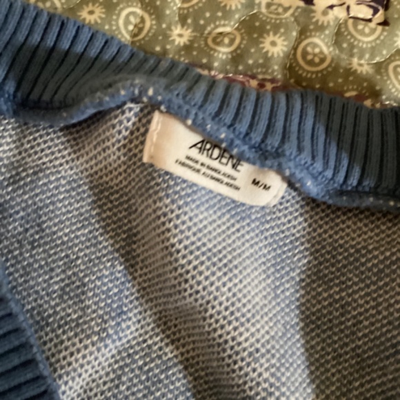 Ardene Indie Checkerboard Vest Blue and White - Picture 2 of 2